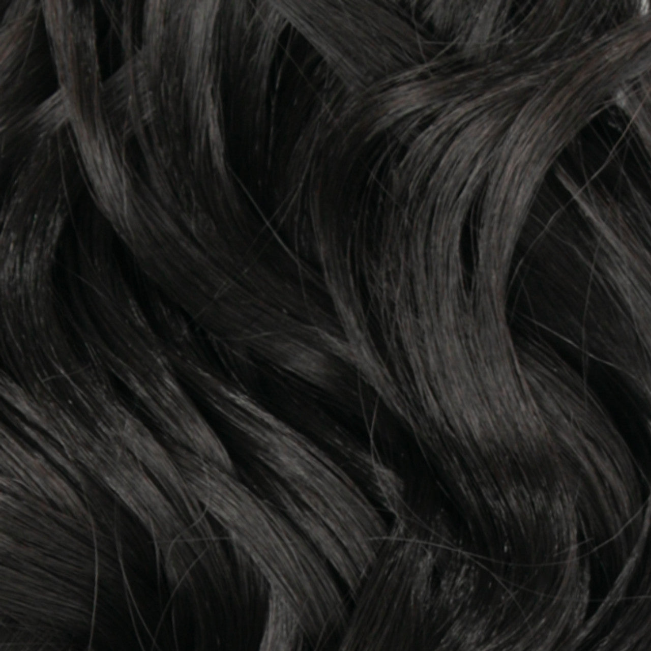Feme 2-in-1 half Wig or Ponytail- Raven: Length: 28"