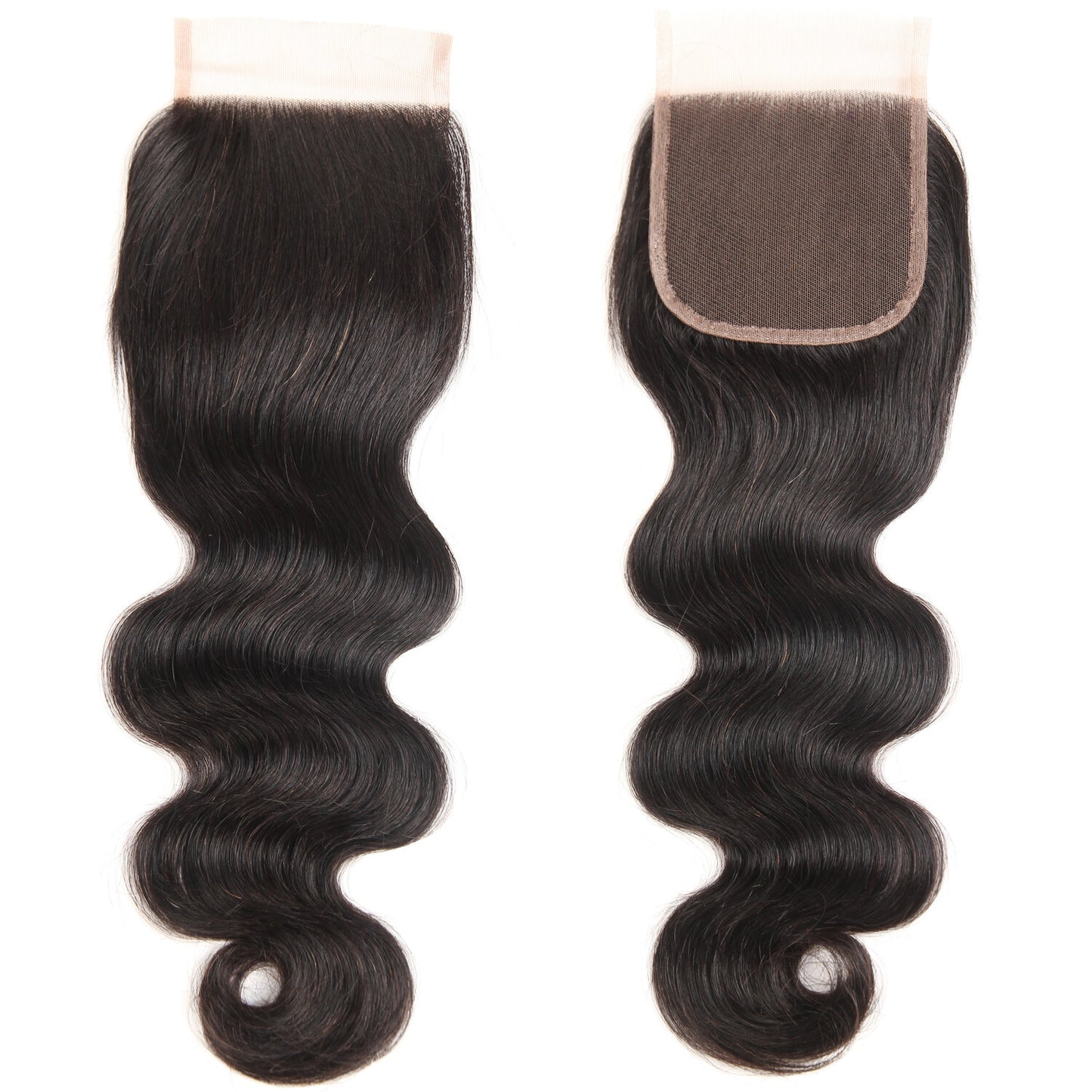 SLEEK BRAZILIAN WAVY CURL CLOSURE 4” x 4”