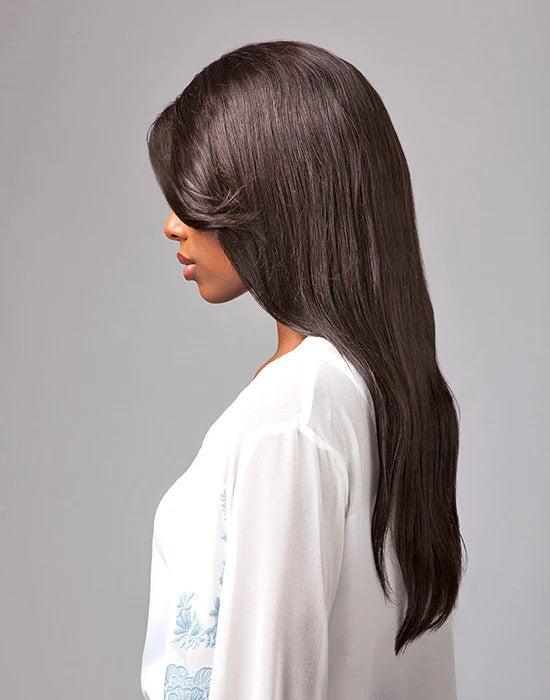 SENSATIONNEL BARE & NATURAL WIG - BARE & NATURAL WIG - NATURAL STRAIGHT: 25" long with a 3" parting