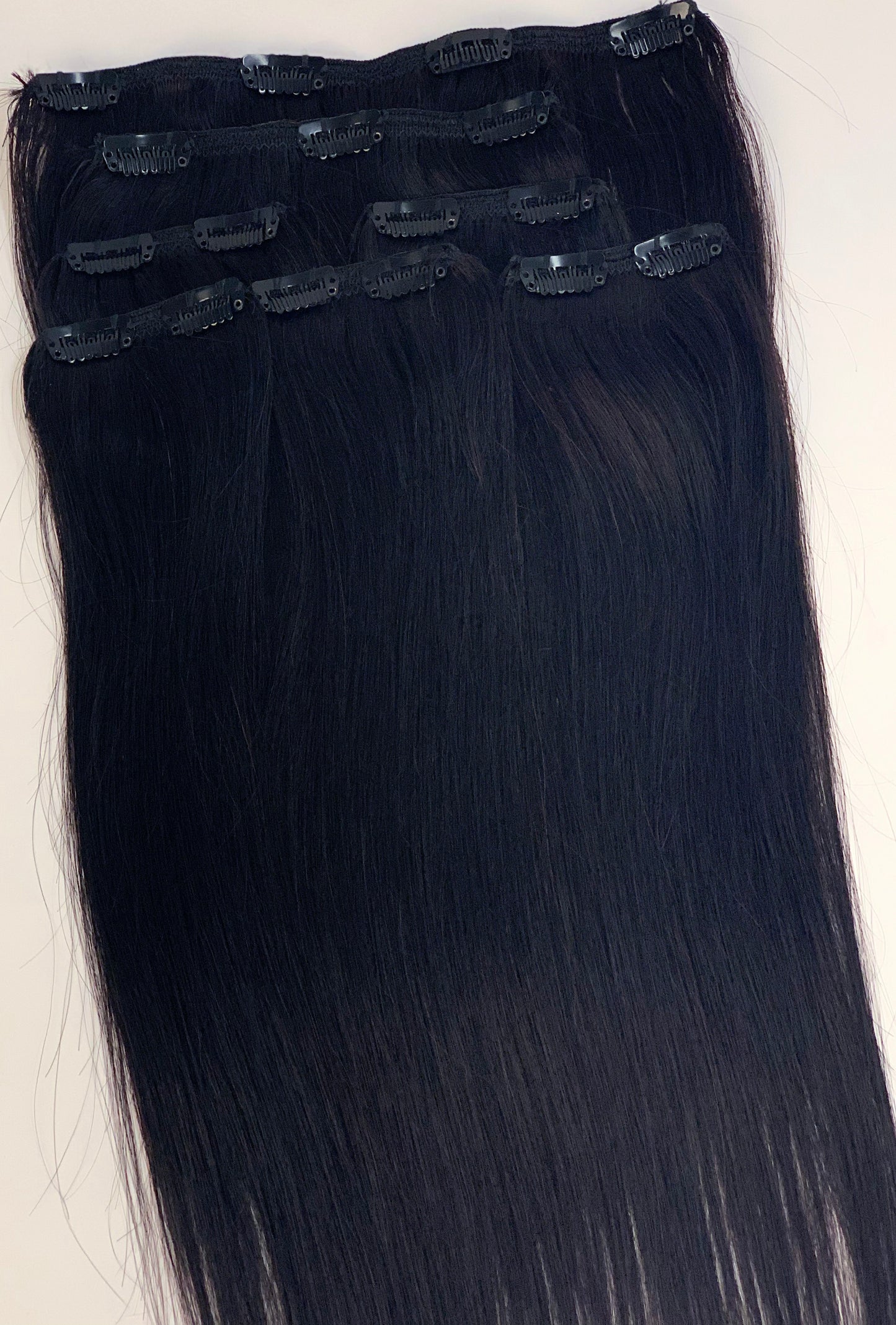 Sleek EW 7 Piece Human Hair Clip In Extensions 100g