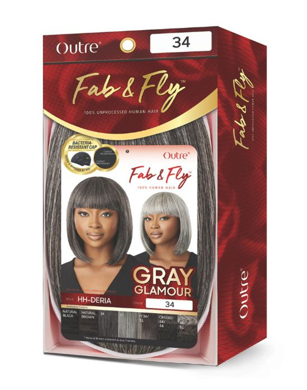 Fab & Fly Grey Glamour - Deria: Length: 11"