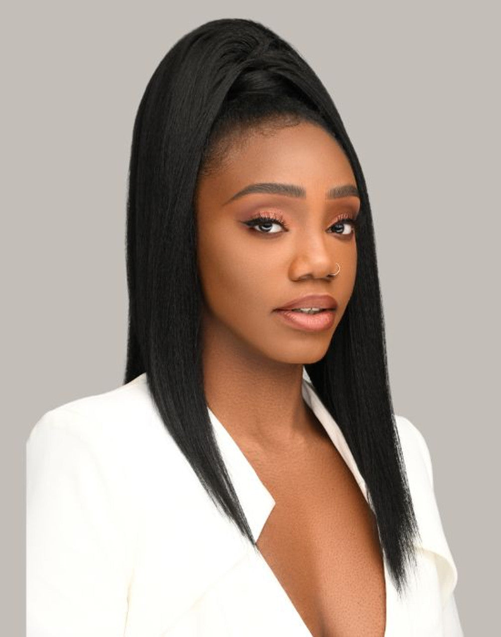 Feme 2-in-1 Half Wig or Ponytail- Monique: Length: 18"