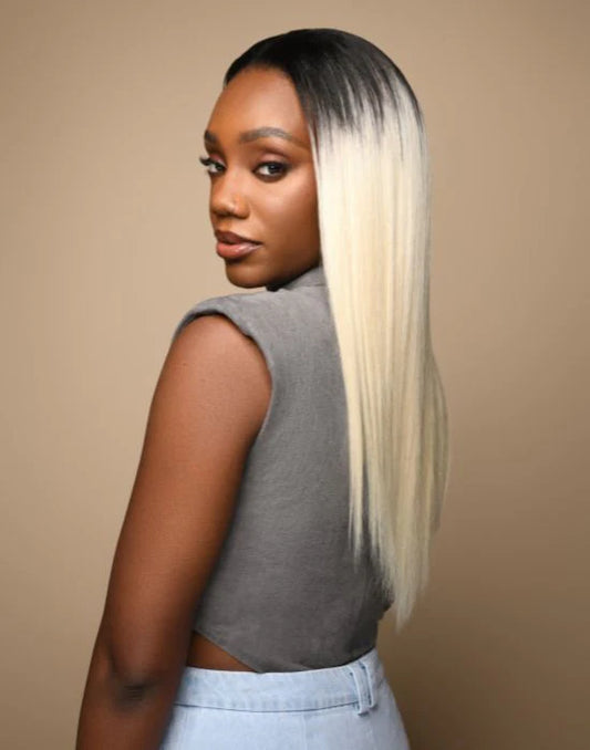 Feme Weave - Straight: Synthetic that feels like human hair.