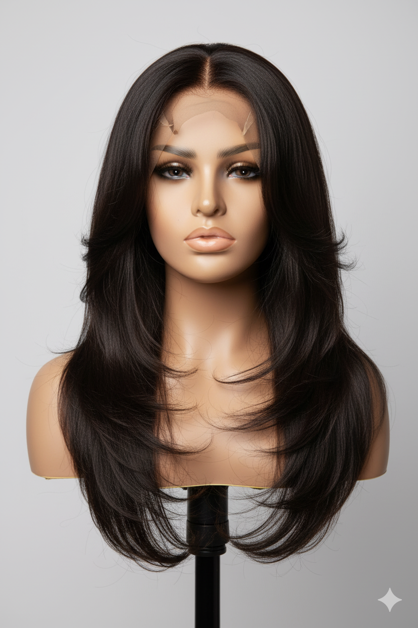 Echo Collection 4x4 Lace Front Natural Straight XXL Wig