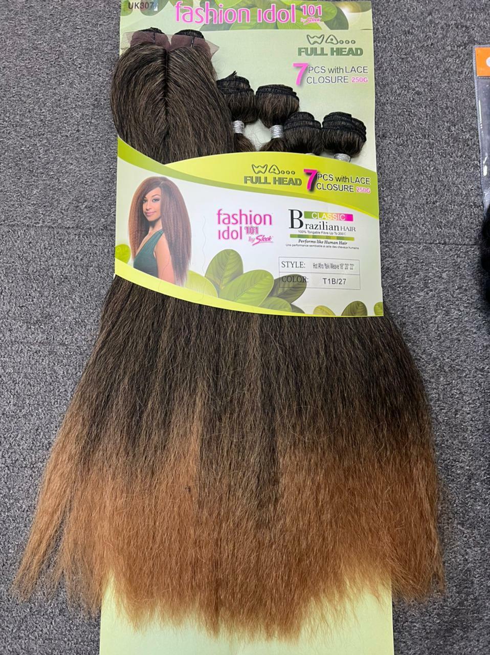 Sleek Fashion Idol 101 Classic Tongable Hot Afro Yaki Weave 250G