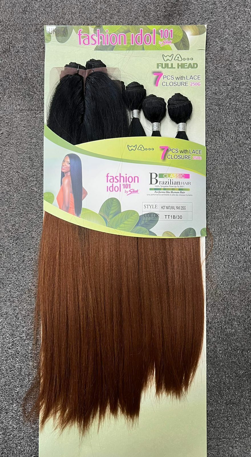 Sleek Fashion Idol 101 Classic Tongable Hot Afro Yaki Weave 250G