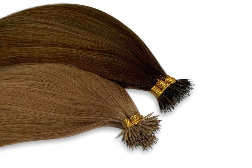 ECHO PREMIUM QUALITY 100% HUMAN HAIR Nano Bond Extensions Double Drawn 100g (40PCS) 18", 20" & 22"