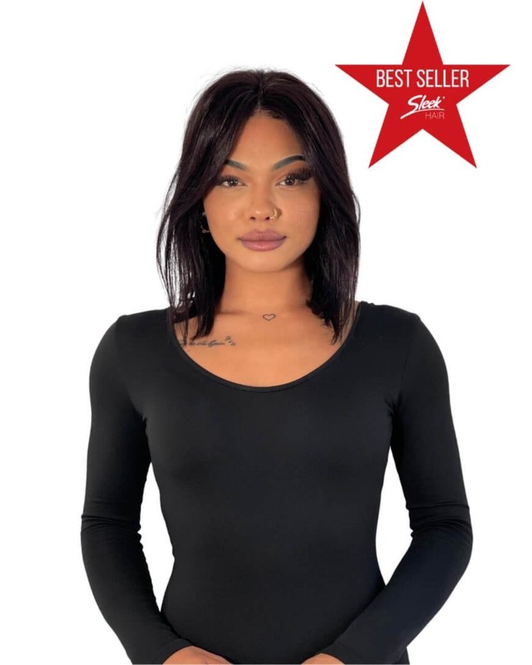 Sleek Virgin Gold RUTH 100% VIRGIN HUMAN HAIR WIG With a lace front and 4” x 4” lace parting