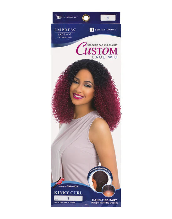 SENSATIONNEL EMPRESS CUSTOM LACE KINKY CURL CUSTOM LACE FRONT WIG