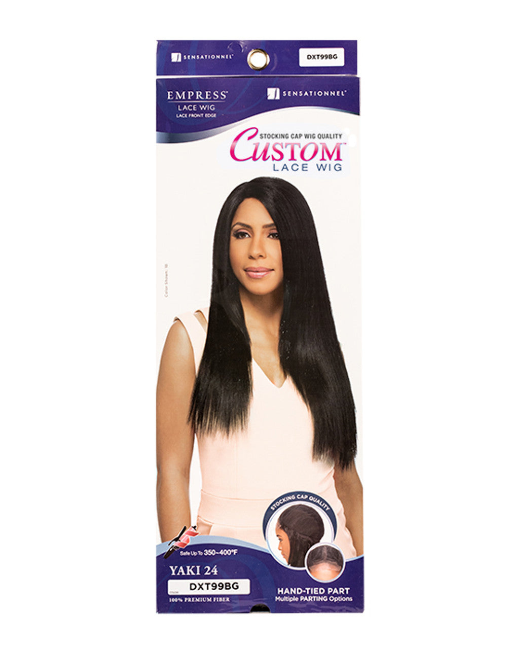 SENSATIONNEL CUSTOM LACE WIG - YAKI: Length: 24"