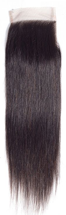 Sleek Virgin Gold Brazilian Straight 4x4 Closure