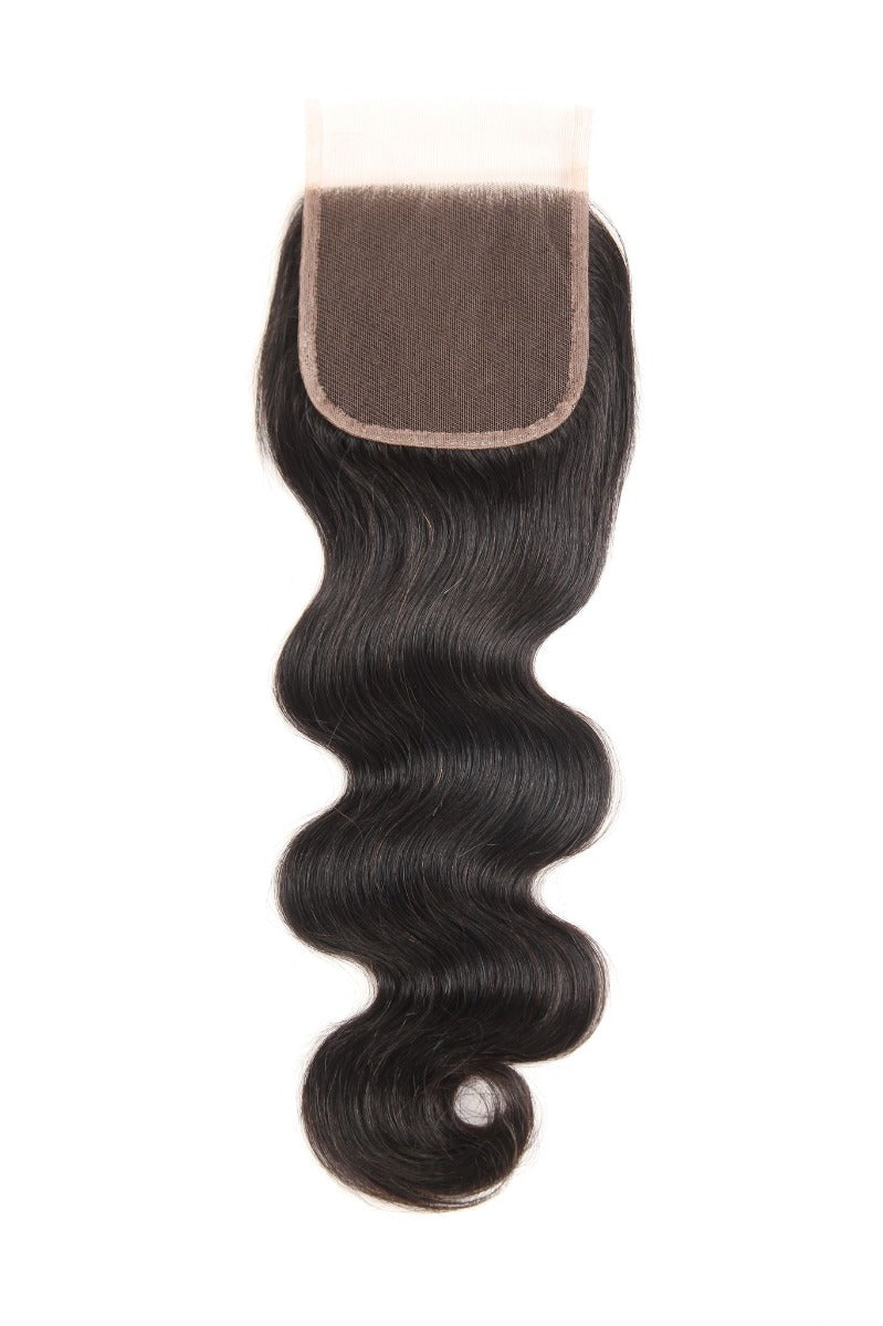 Sleek Virgin Gold Brazilian Body Wave 4x4 Closure