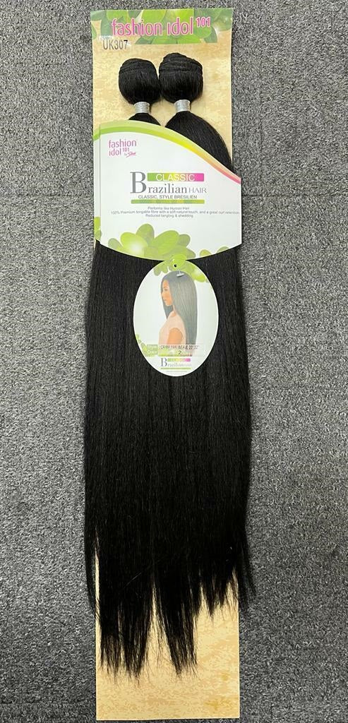 SLEEK FASHION IDOL CLASSIC BRAZILIAN CRIMPY YAKI WEAVE synthetic hair