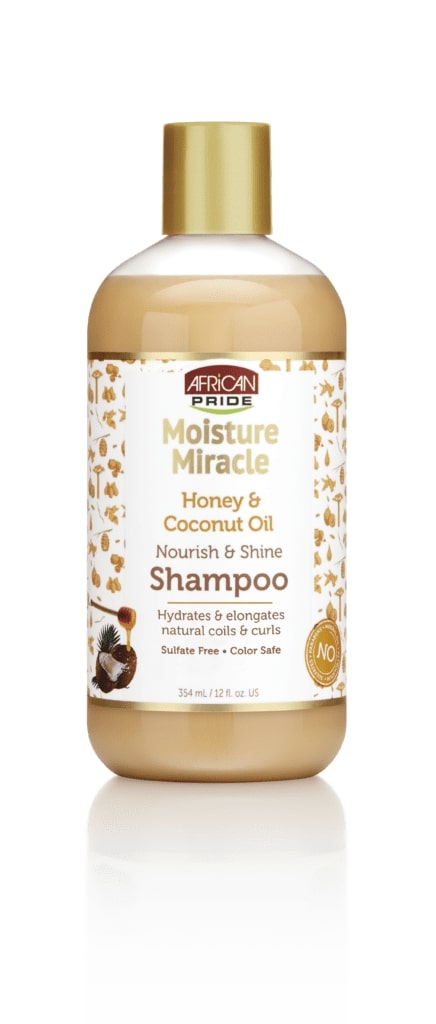 African Pride Moisture Miracle Honey & Coconut Oil Shampoo 473ml