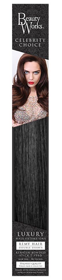 Mermaid Lengths 24 Inch Beauty Works Celebrity Choice Remi Keratin Flat Tips 50g