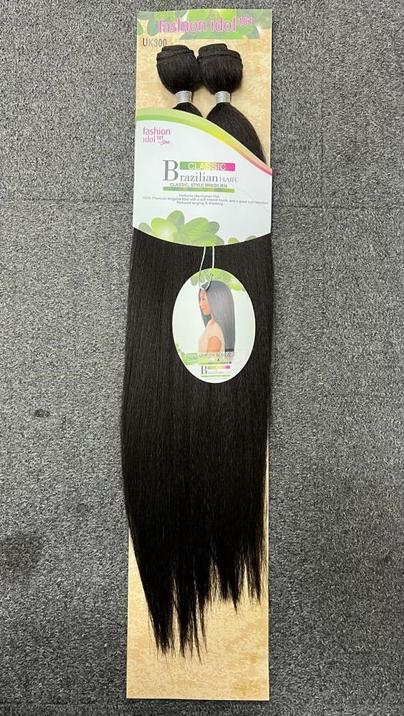 SLEEK FASHION IDOL CLASSIC BRAZILIAN CRIMPY YAKI WEAVE synthetic hair