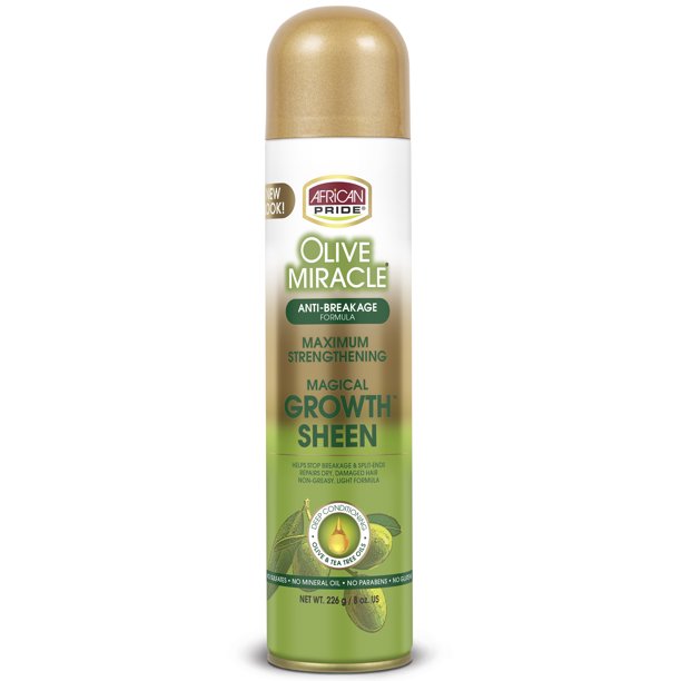 African Pride Olive Miracle Maximum Strengthening Magical Growth Sheen 226g
