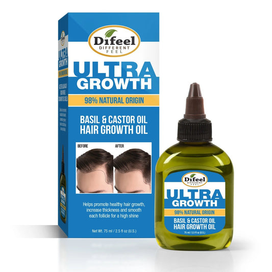 Difeel Ultra Growth Basil & Castor Hair Growth Oil 75ml