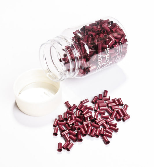 Beauty Works Copper Micro Rings - Red 100pcs