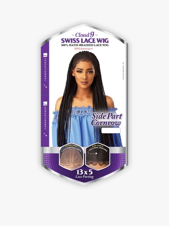Cloud 9 Swiss Lace 13x5 Side Part Cornrow Wig
