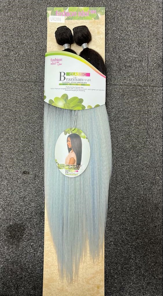 SLEEK FASHION IDOL CLASSIC BRAZILIAN CRIMPY YAKI WEAVE synthetic hair