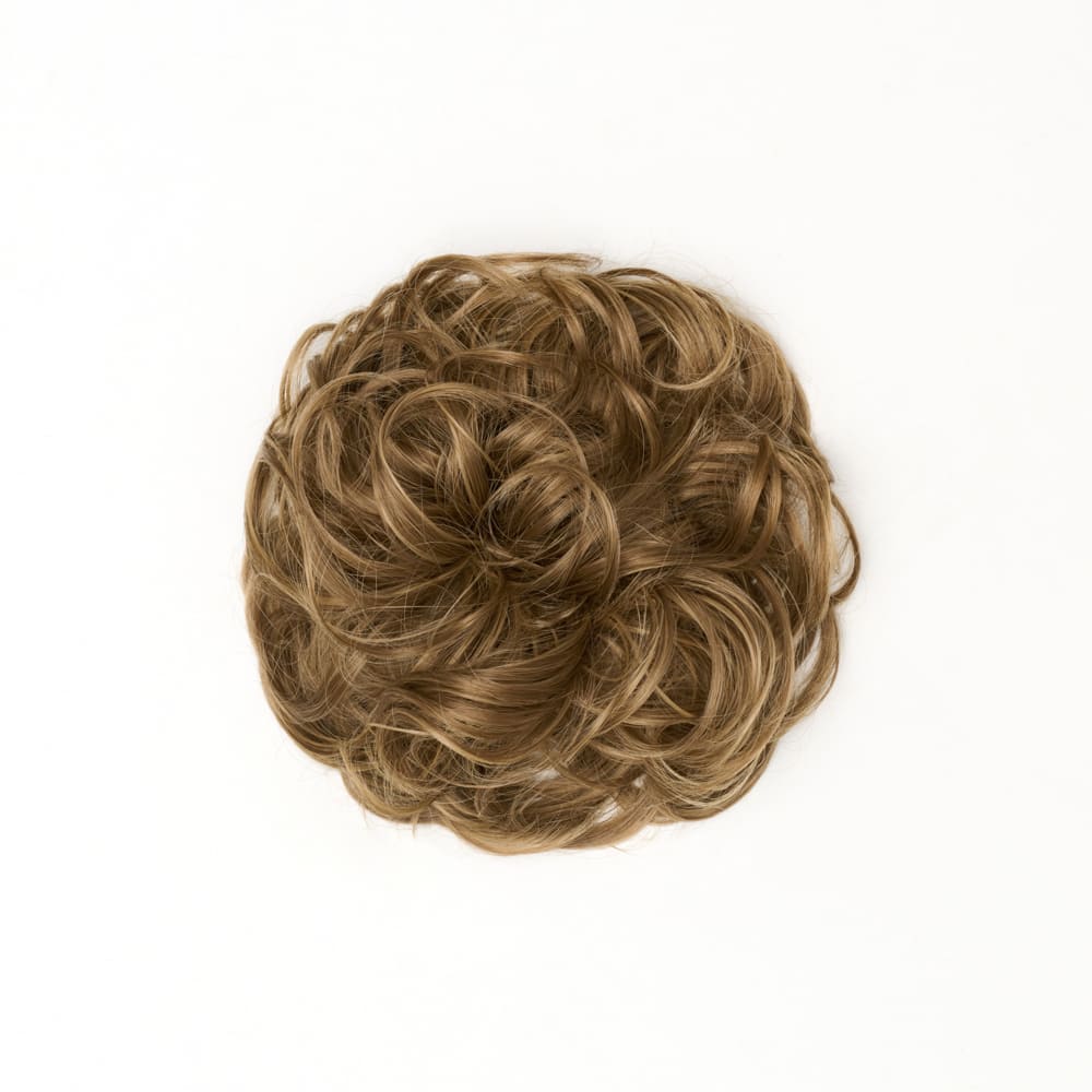 STRANDED HEAT RESISTANT CURLY MESSY BUN