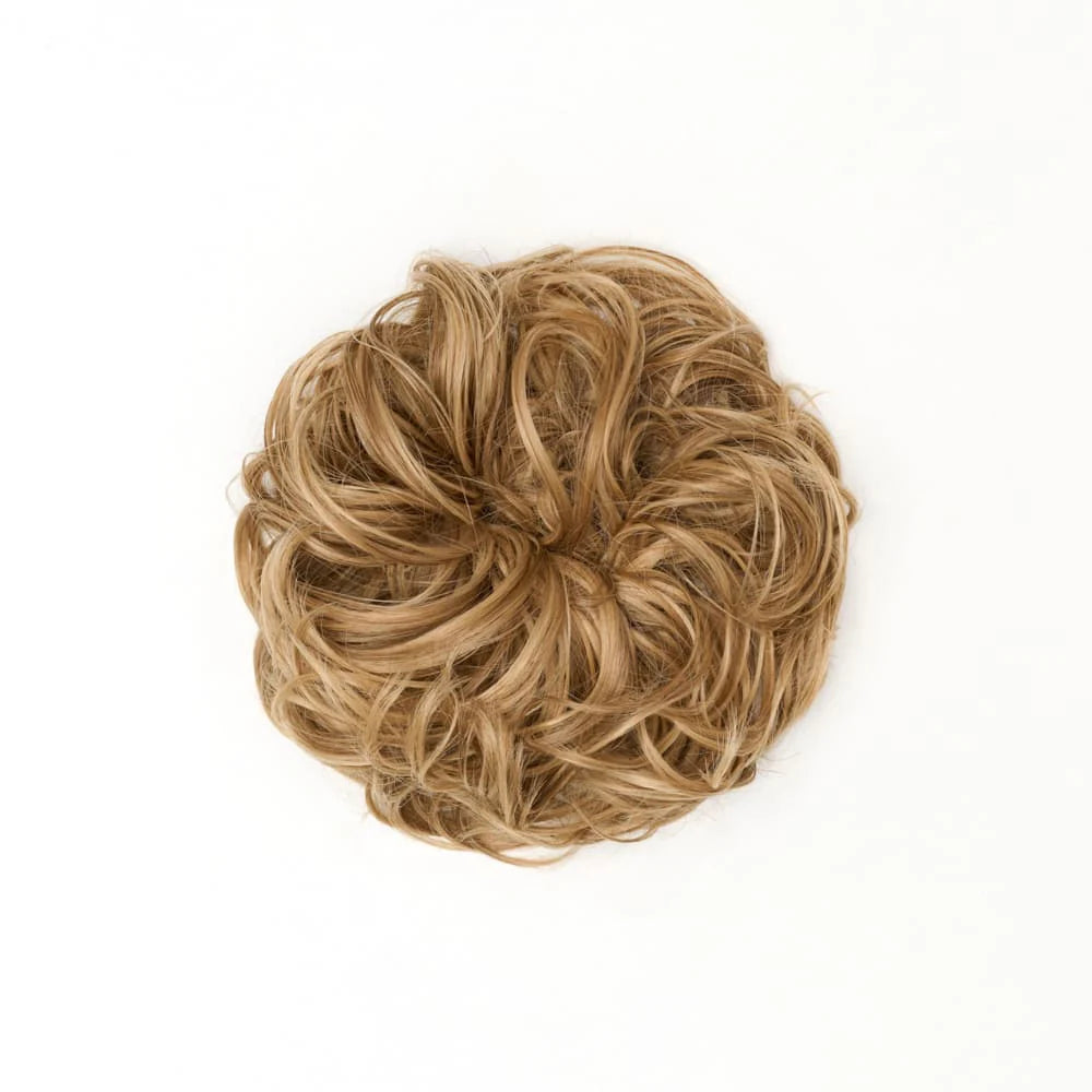 STRANDED HEAT RESISTANT CURLY MESSY BUN