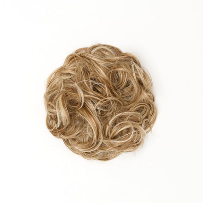 STRANDED HEAT RESISTANT CURLY MESSY BUN