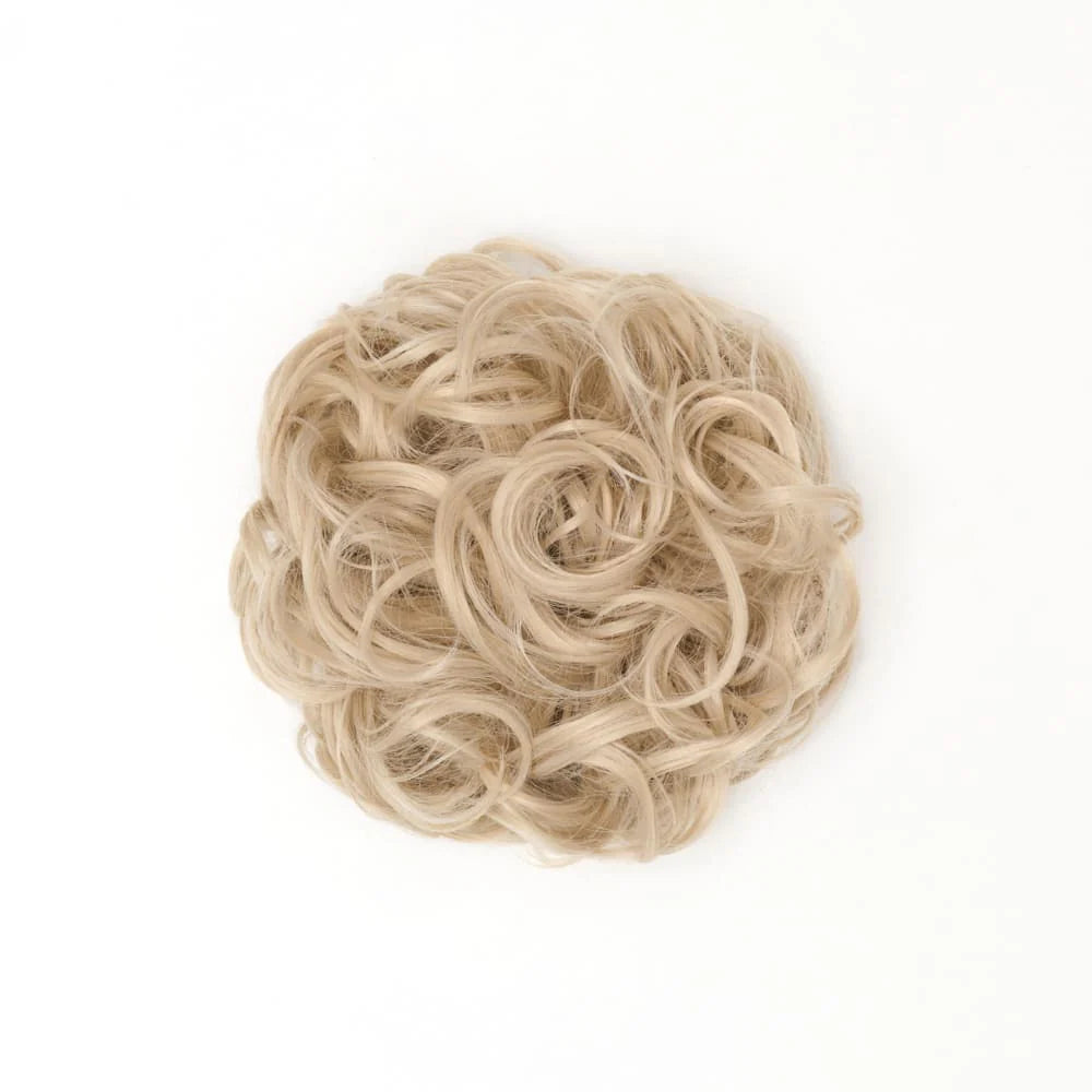 STRANDED HEAT RESISTANT CURLY MESSY BUN