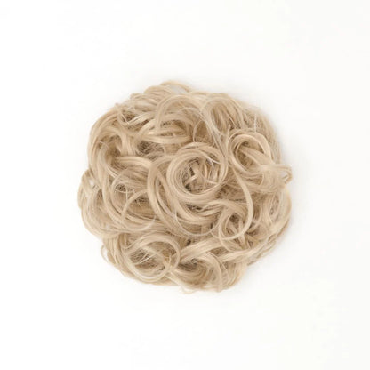 STRANDED HEAT RESISTANT CURLY MESSY BUN
