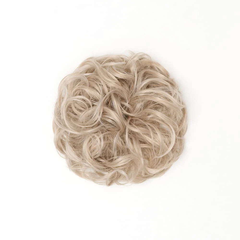 STRANDED HEAT RESISTANT CURLY MESSY BUN