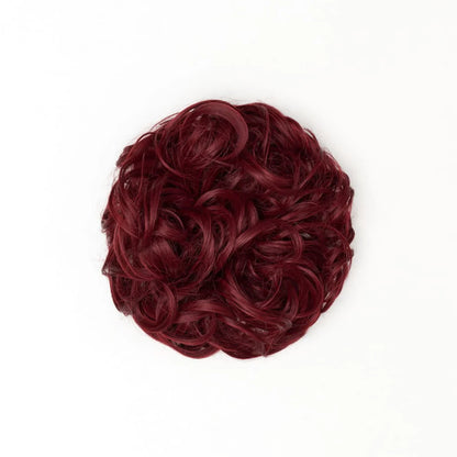 STRANDED HEAT RESISTANT CURLY MESSY BUN