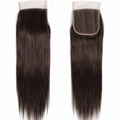Sleek Virgin Gold Brazilian NATURAL STRAIGHT CLOSURE 5” x 5”