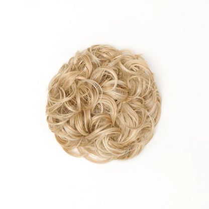 STRANDED HEAT RESISTANT CURLY MESSY BUN