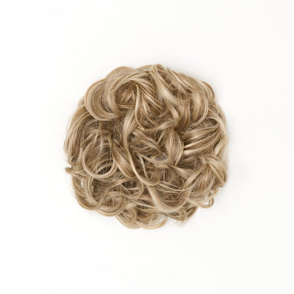 STRANDED HEAT RESISTANT CURLY MESSY BUN
