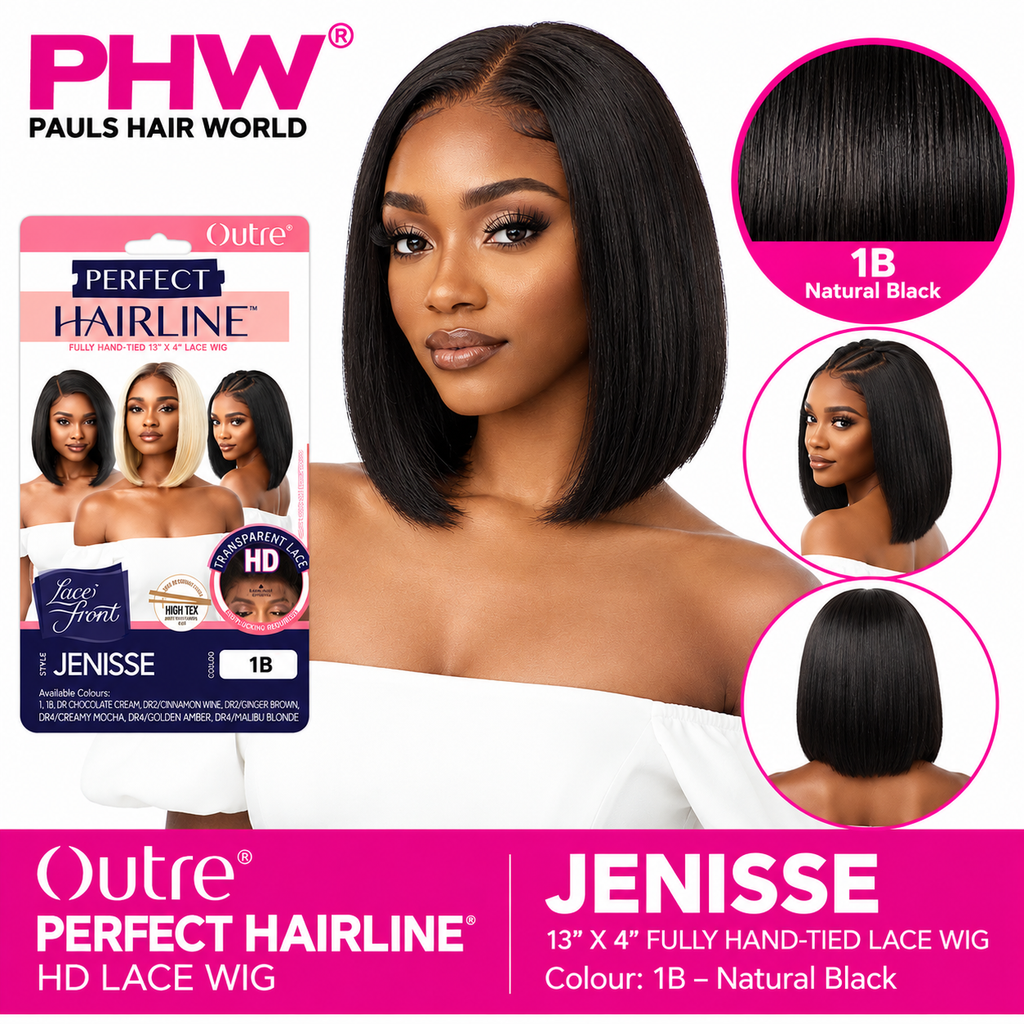 Outre Perfect Hairline Jenisse Synthetic 13x4 HD Lace Bob Wig