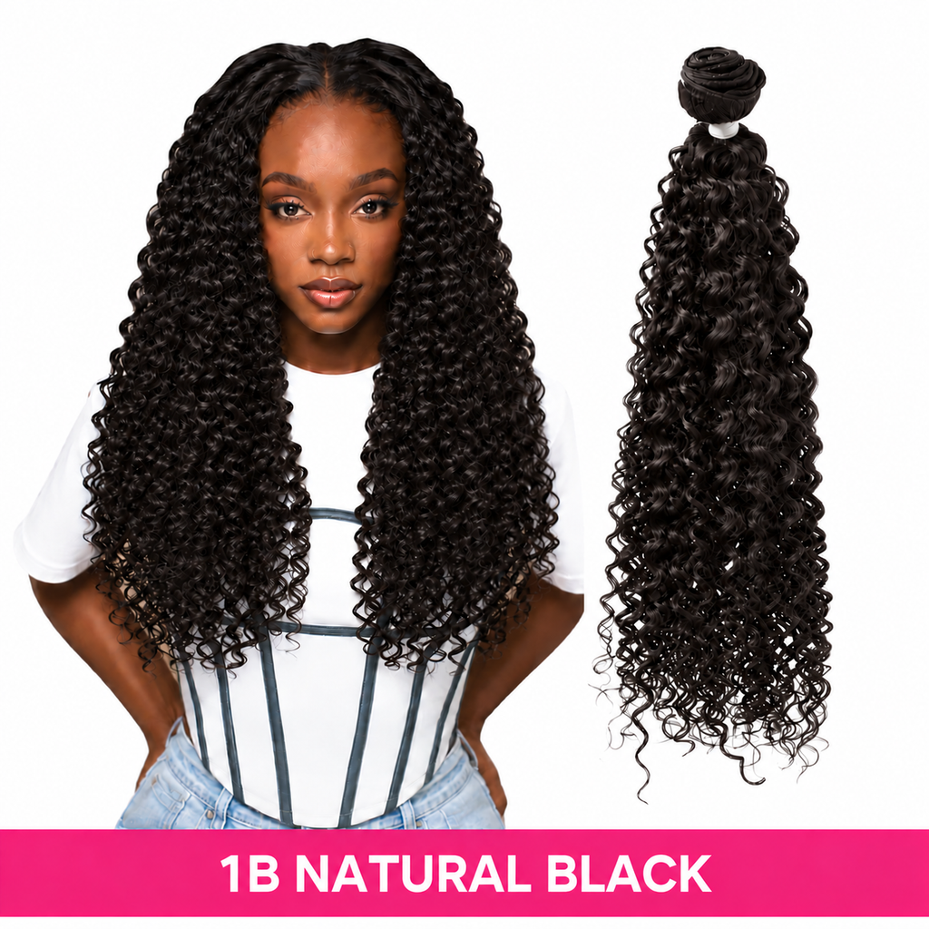 Feme Synthetic Weave - Deep Wave: Synthetic that feels like human hair.