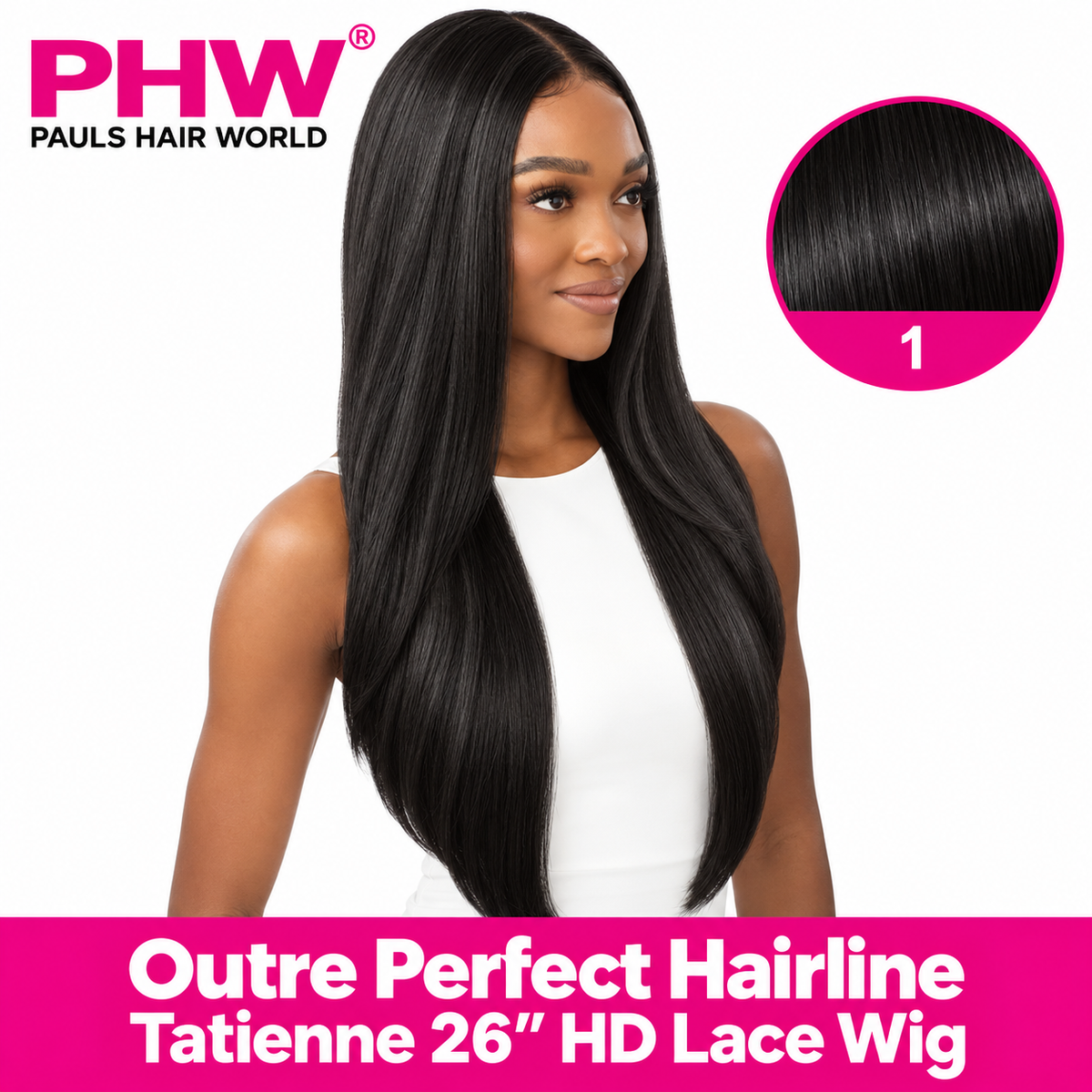 Outre Perfect Hairline Tatienne 26" Synthetic 13x6 HD Lace Wig