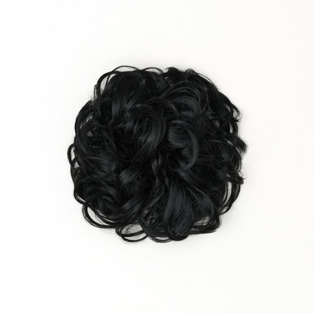 STRANDED HEAT RESISTANT CURLY MESSY BUN
