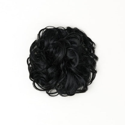STRANDED HEAT RESISTANT CURLY MESSY BUN