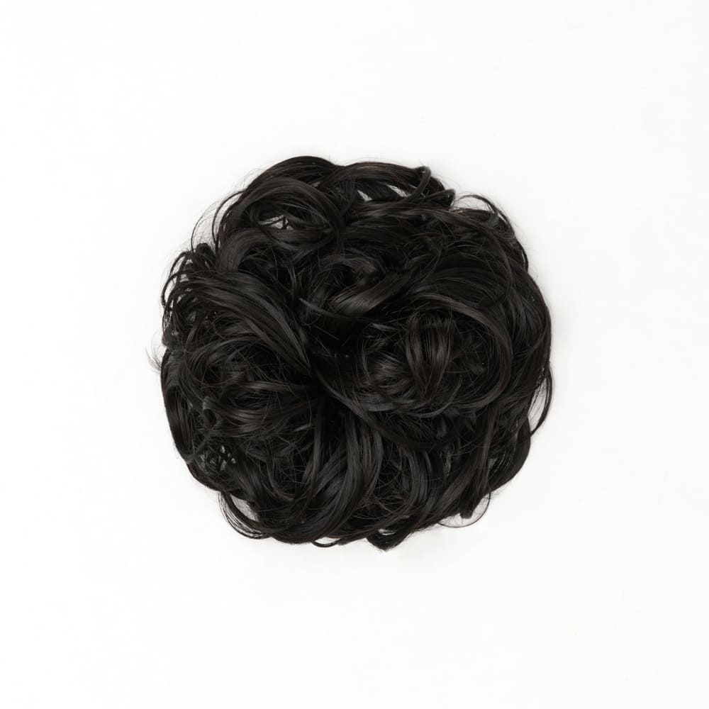 STRANDED HEAT RESISTANT CURLY MESSY BUN