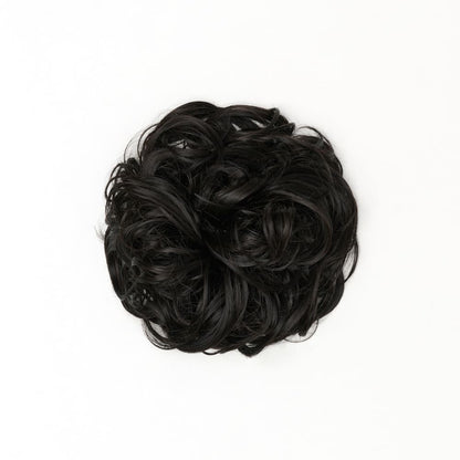 STRANDED HEAT RESISTANT CURLY MESSY BUN