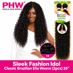 Sleek Fashion Idol Classic Brazilian Elia Synthetic Weave 26" – 2PCS