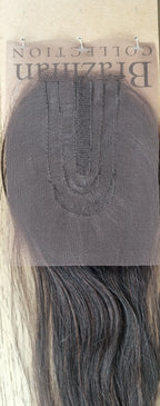 HAIRAISERS LACE FRONT HAND TIED BRAZILIAN STRAIGHT CLOSURE