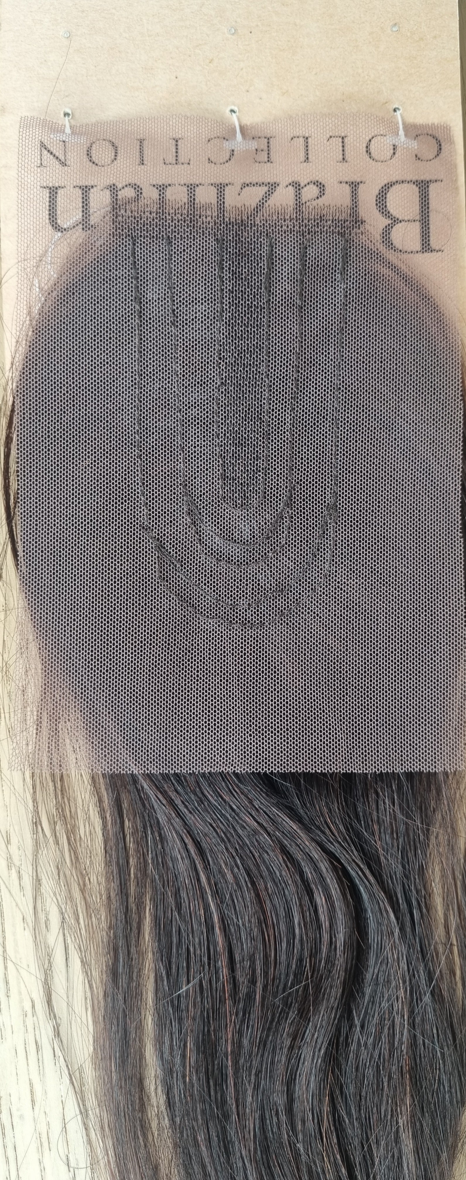 HAIRAISERS LACE FRONT HAND TIED BRAZILIAN STRAIGHT CLOSURE