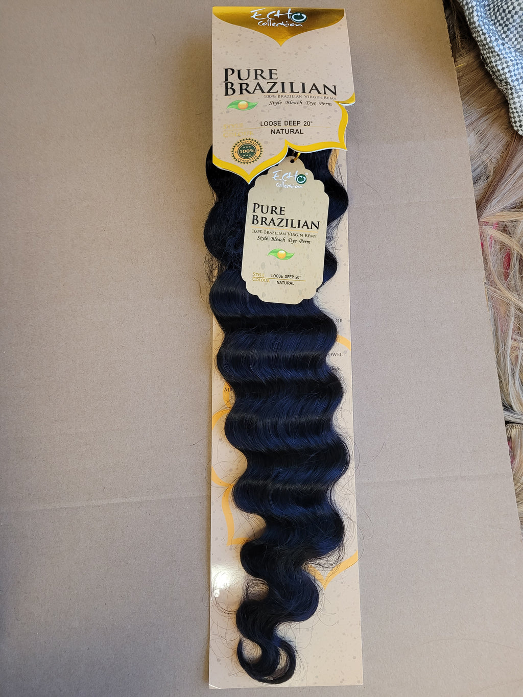 ECHO PURE 100% BRAZILIAN VIRGIN REMY LOOSE DEEP WAVE