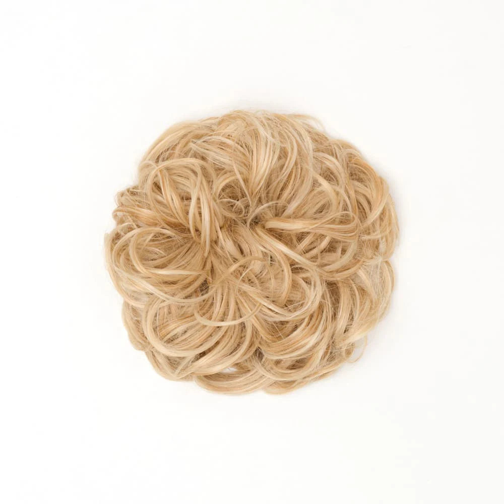 STRANDED HEAT RESISTANT CURLY MESSY BUN