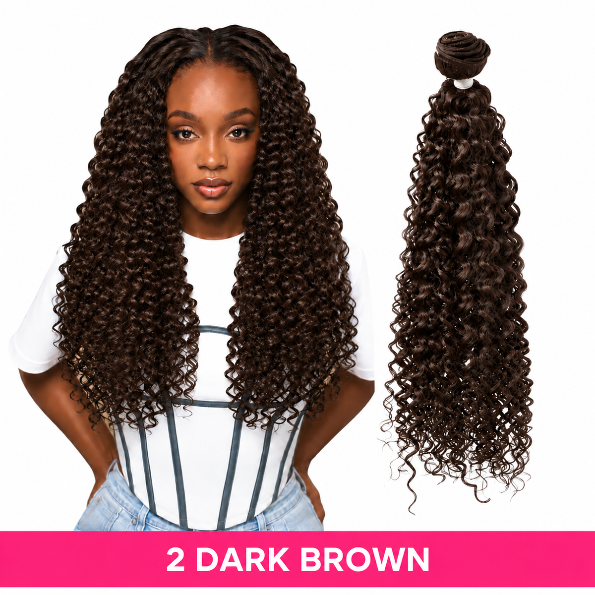 Feme Synthetic Weave - Deep Wave: Synthetic that feels like human hair.