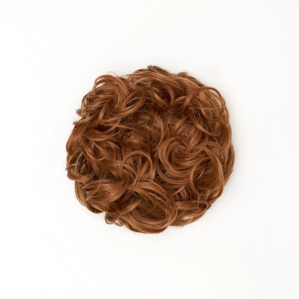 STRANDED HEAT RESISTANT CURLY MESSY BUN