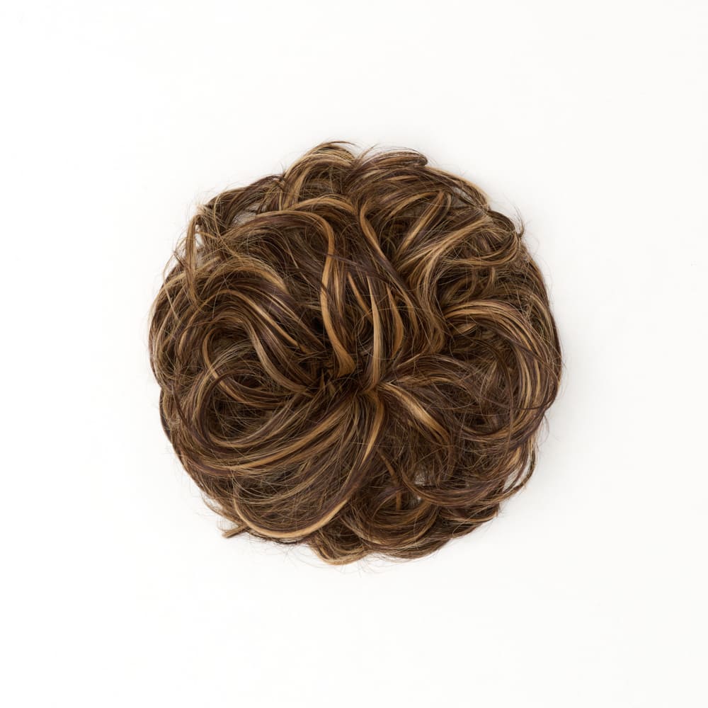 STRANDED HEAT RESISTANT CURLY MESSY BUN